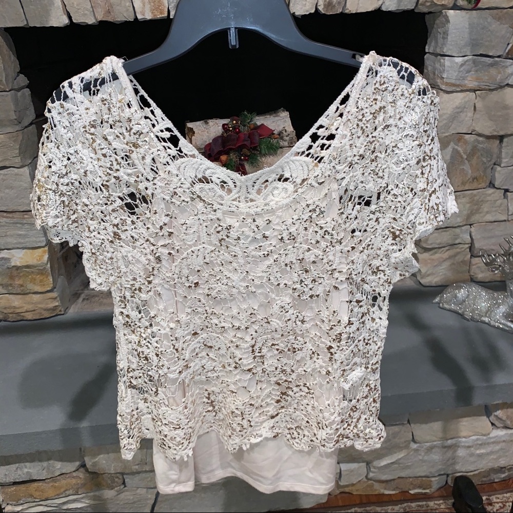 Heart and Souls Lace Top With built in camisole